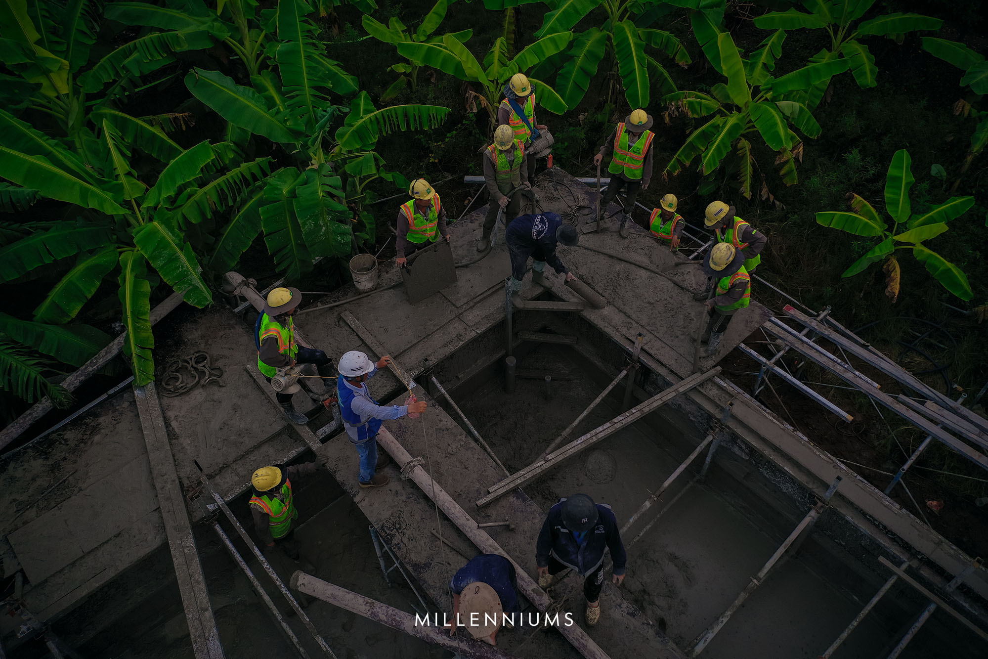 Pouring Concrete for The Tropical Villa Swimming Pool (7)6